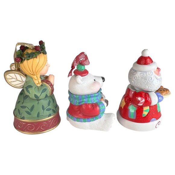 Hallmark Keepsake Christmas Ornament Set Sweet Tooth Treats Santa Angel Bear - Picture 3 of 7
